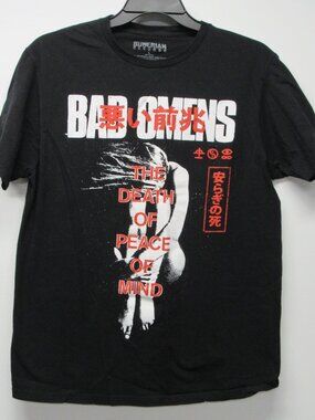 Bad Omens Death Of Peace Of Mind Tee Shirt Sumerian Records sz L Metal Band